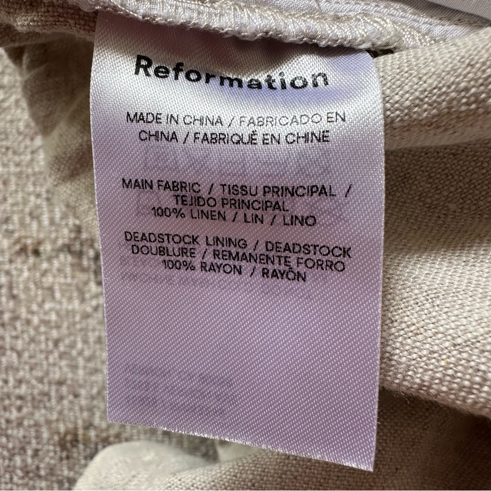 Reformation Mila Linen Short Size XS - Picture 5 of 5